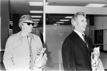 Arriving at Schiphol Airport,The Netherlands,  27th October 1968. (Copyright - The Netherlands News Agency) 